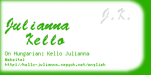 julianna kello business card
